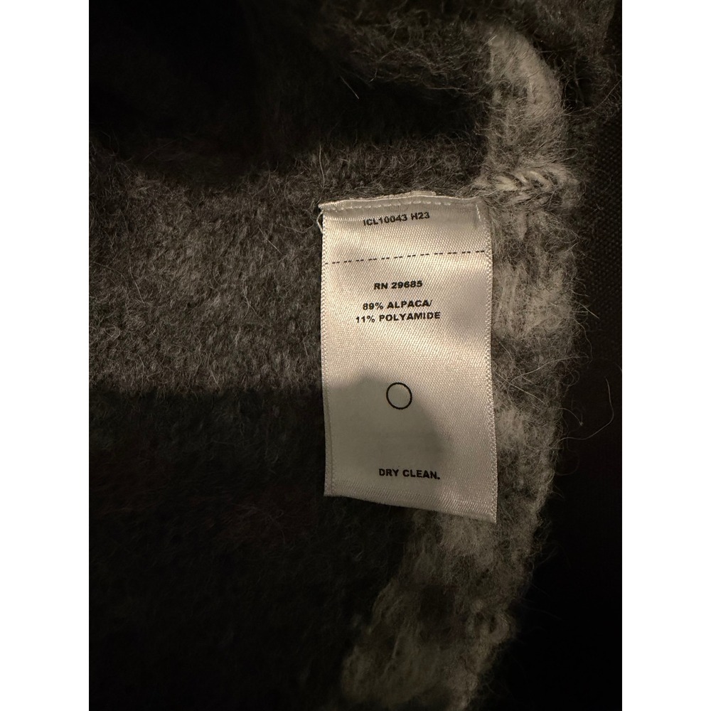 Pendleton Women's Grey Alpaca Oversized Fair Isle Crewneck Sweater Small - Picture 4 of 7
